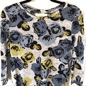 ANN TAYLOR LOFT Hi Lo Top Multi-Color Linen  SM